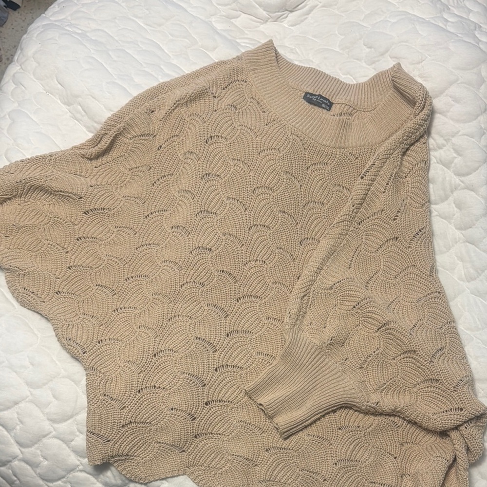 Cable Knit Tan Sweater
